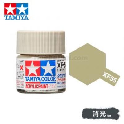 Tamiya 81755 Tamiya Color Acrylic Paint Mini XF-55 Deck Tan 10ml