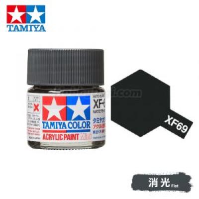 Tamiya 81769 Tamiya Color Acrylic Paint Mini XF-69 NATO Black 10ml