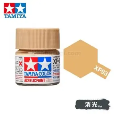 Tamiya 81793 Tamiya Color Acrylic Paint Mini XF-93 Light Brown (DAK 1942) 10ml