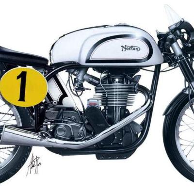 Italeri 4602 1/9 Norton Manx 500cc British Racing Model