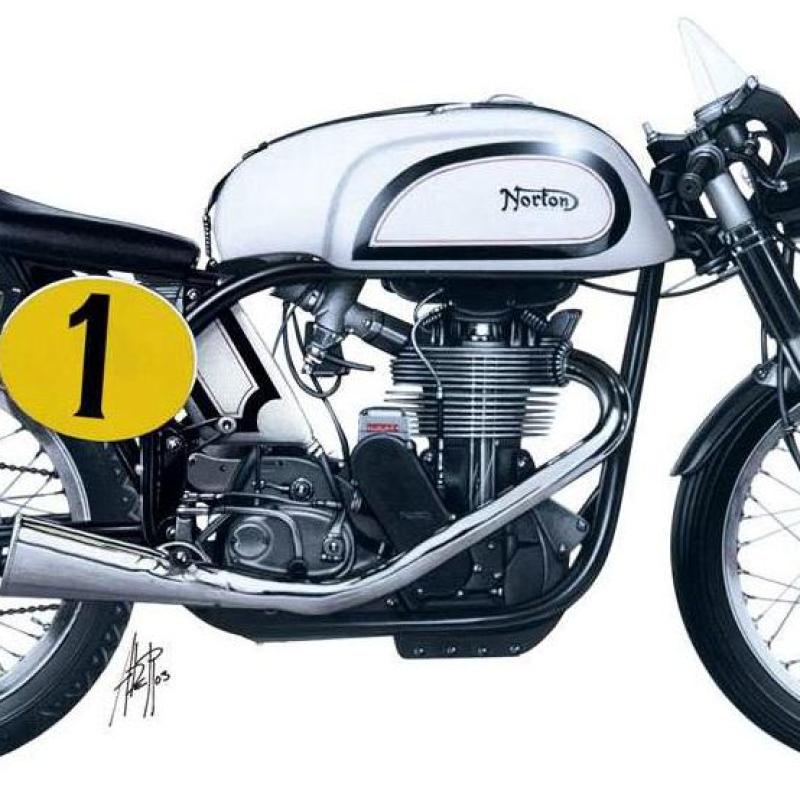 Italeri 4602 1/9 Norton Manx 500cc British Racing Model