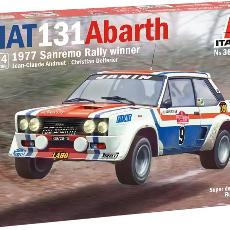 Italeri 1/24 Fiat 131 Abarth 1977 San Remo champion model