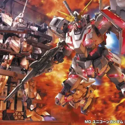 Bandai MG 1/100 獨角獸高達 銀幕造型盒繪 特別版