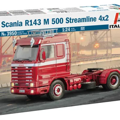 Italeri 1/24 Scania R143 M500 Streamline 貨車模型套裝
