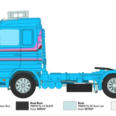 Italeri 1/24 Scania R143 M500 Streamline 貨車模型套裝