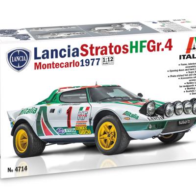 Italeri 1/12 Lancia Stratos HF Gr.4 1977 Monte Carlo Rally Champion Car Model