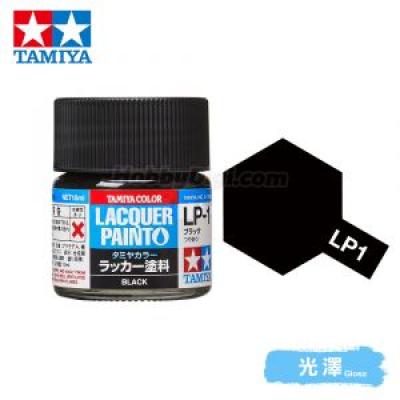 Tamiya 82101 Tamiya Color Lacquer Paint LP-01 Black 10ml