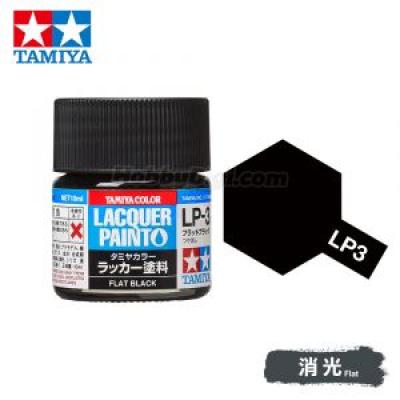 Tamiya 82103 Tamiya Color Lacquer Paint LP-03 Flat Black 10ml