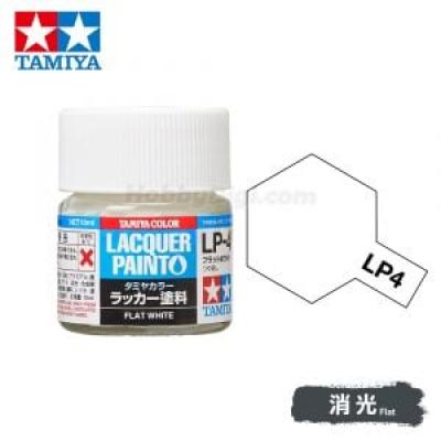 Tamiya 82104 Tamiya Color Lacquer Paint LP-04 Flat White 10ml